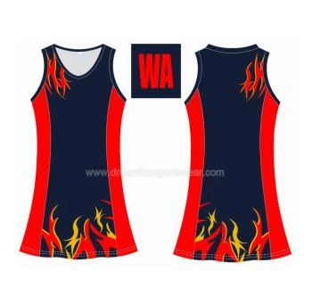 Nova Zelanda Sublimated Girls Netball Firt Online